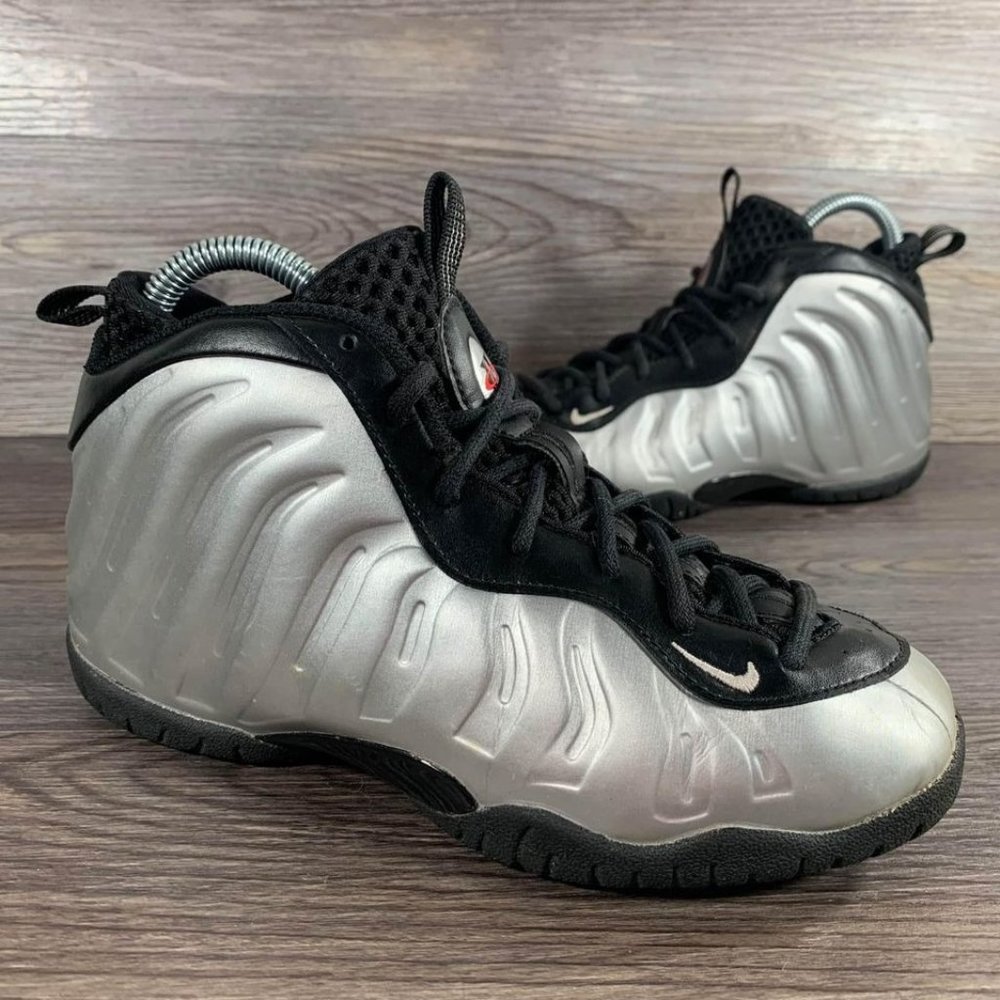 Nike Little Posite Pro Chrome Sneakers Boys Size 3Y